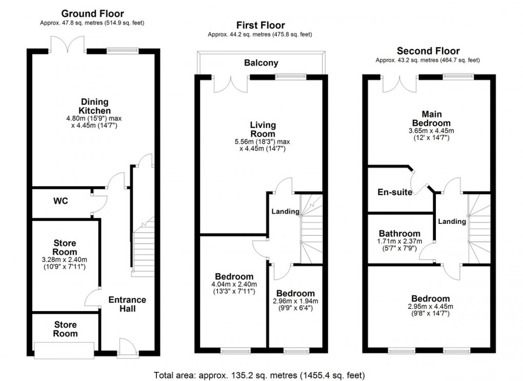 Floorplan for Birkhead Close, Kirkburton, Huddersfield