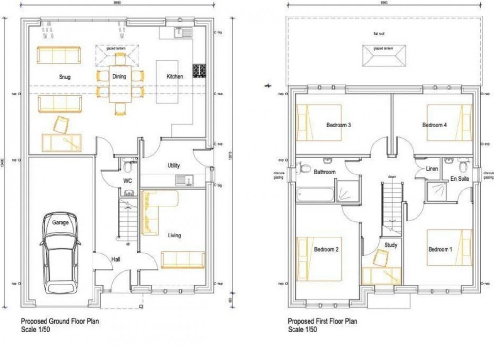 Floorplan for Chestnut House, Bridle Stile, Halifax