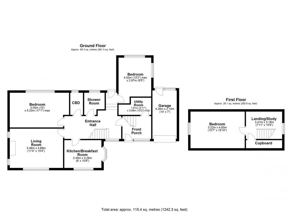 Floorplan for Stafford Hill Lane, Huddersfield