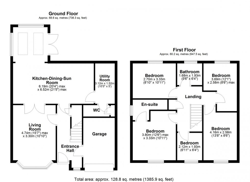 Floorplan for Shelley, Huddersfield