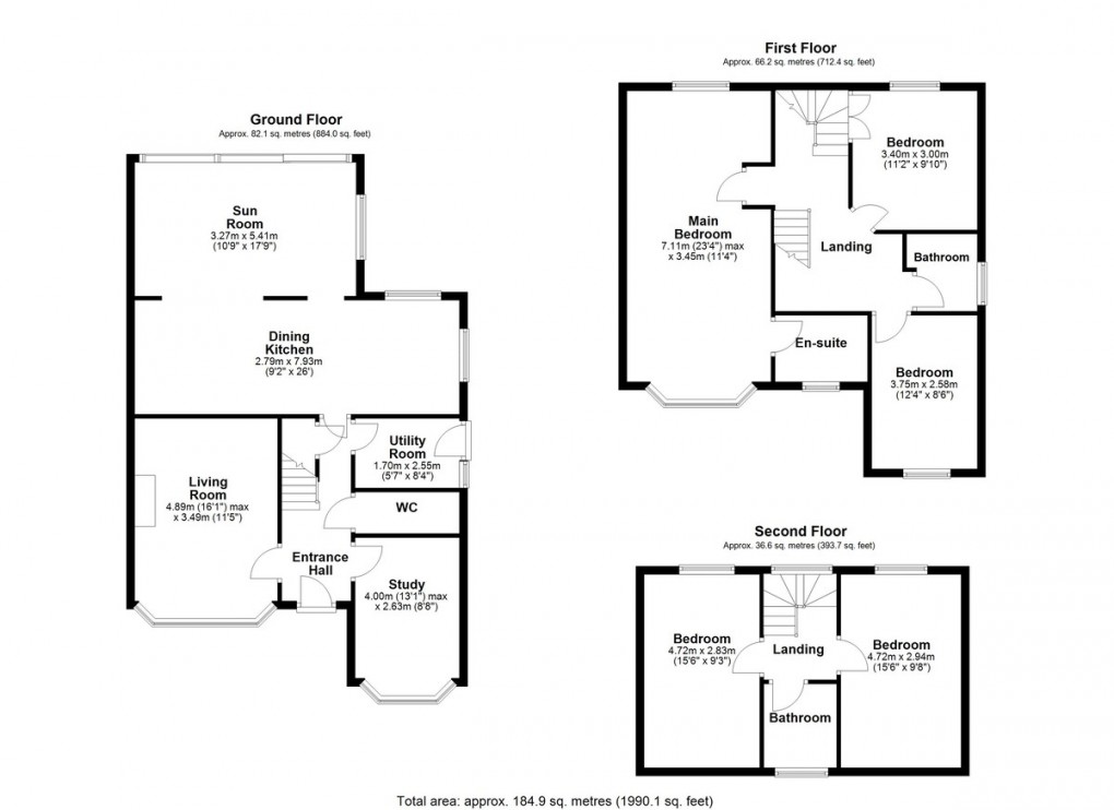 Floorplan for Clayton West, Huddersfield