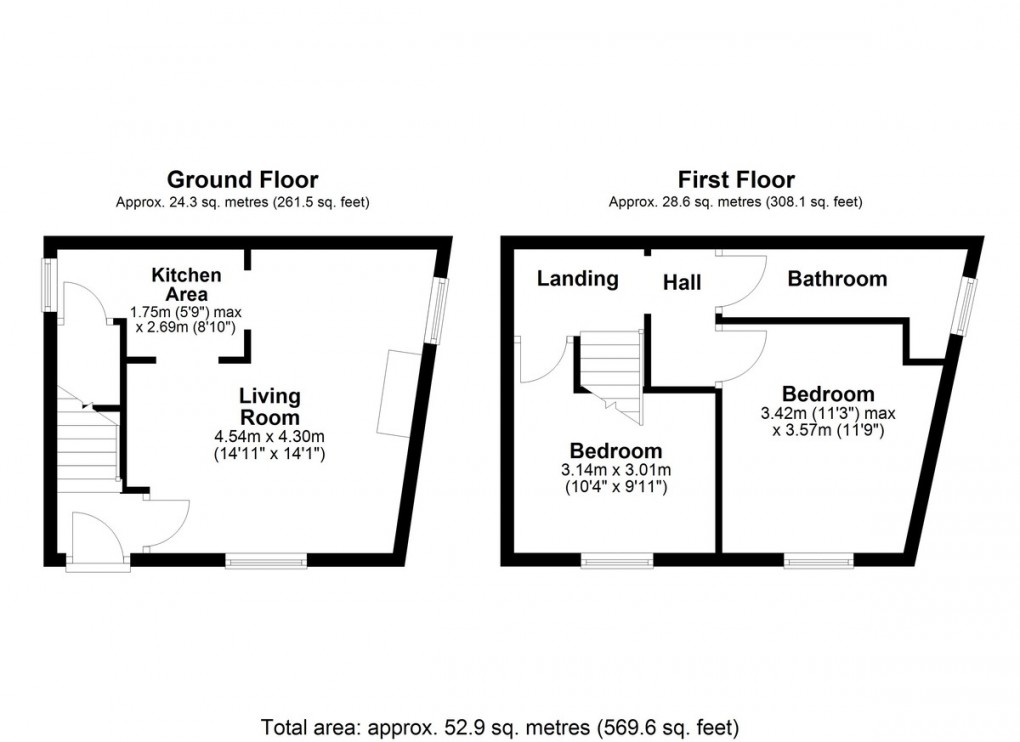 Floorplan for Prospect Road, Longwood, Huddersfield